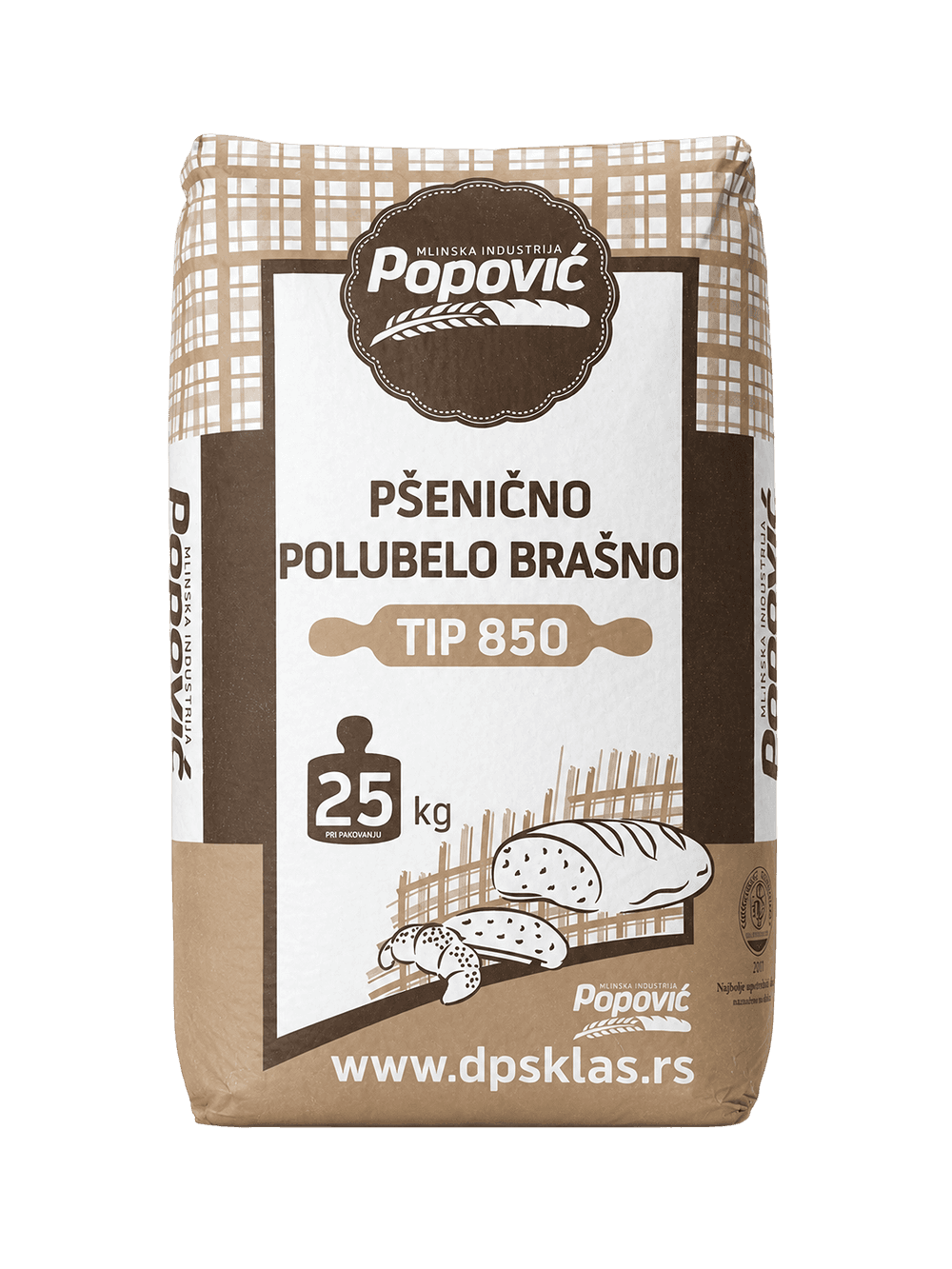 Popović pšenično brašno T850